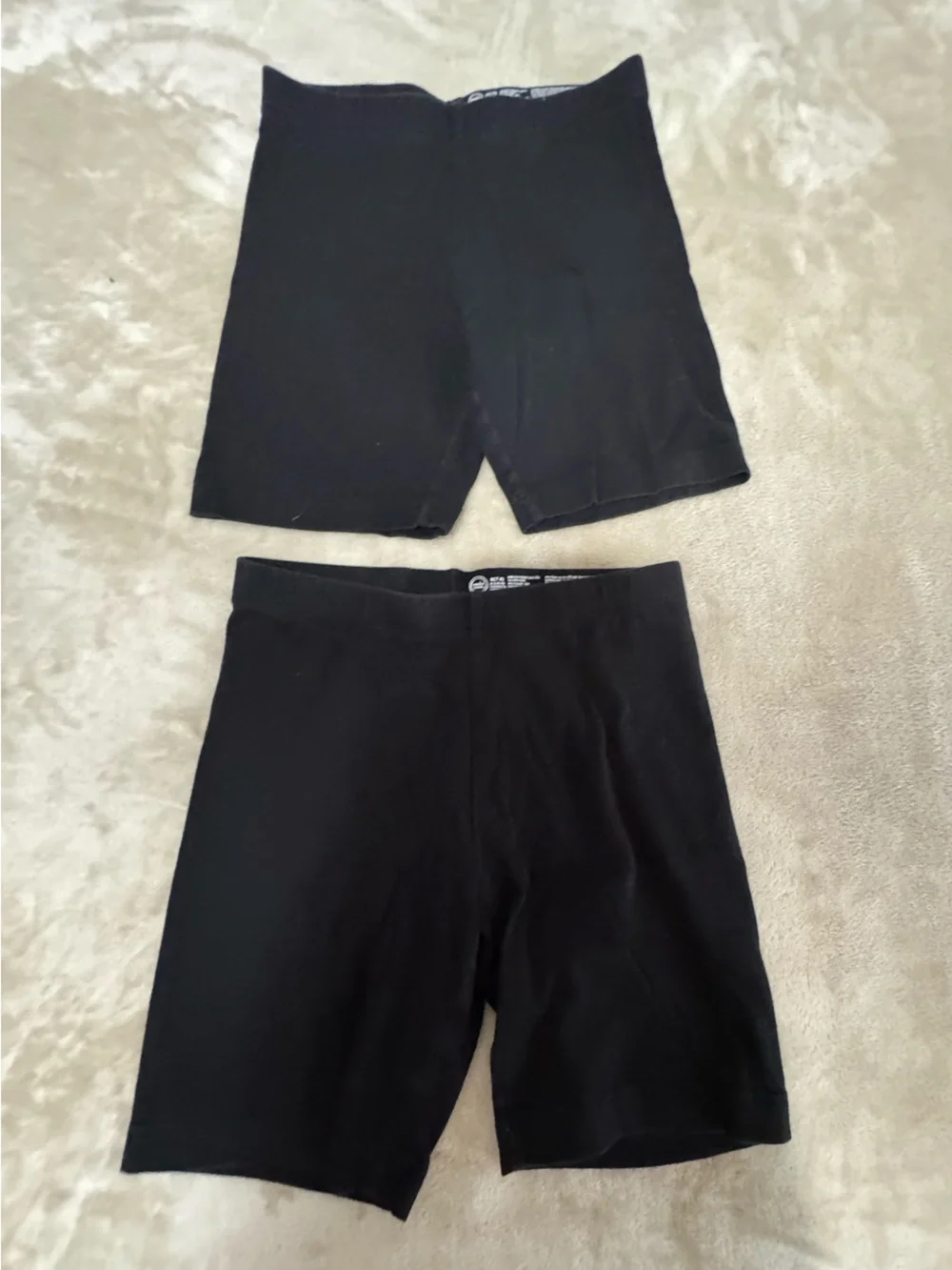 wonder nation Black Girls' Bike Shorts - Set of 2